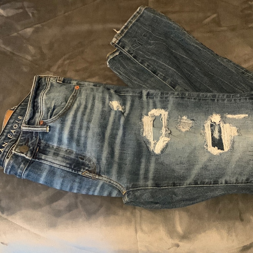 Mens American eagle 32x32 ripped  skinny jeans